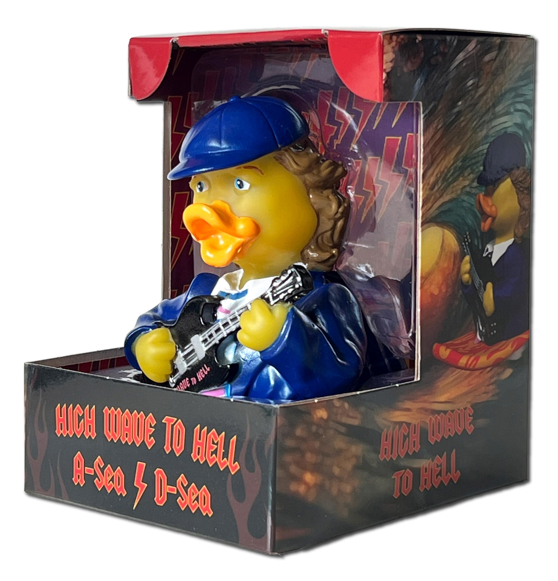 CelebriDucks - A-Sea/D-Sea - High Wave to Hell - Floating Rubber Ducks - Collectible Bath Toy Gift for Kids & Adults of All Ages