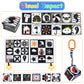 KUANGO 3 PCS Black and White High Contrast Baby Toys Newborn Toys 0-6 Months, Visual Stimulation Sensory Soft Book, Infant Tummy Time Toys 0-3-6