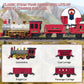 Goldlok Electric Train Set with Light & Sounds, 19 PCS Train Toys for Toddlers 3-5 & Kids 4-8, Locomotive, Passenger Car, 12 Tracks, Indoor Toy