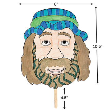 Color Your Own Jesus Heals the Blind Man Activities -12 Pieces - Crafts for Kids and Fun Home Activities