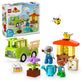 LEGO DUPLO Town Caring for Bees & Beehives Preschool Kids’ Learning Toy, 2 Figures and a Drivable Truck, STEM Toy, Build-and-Rebuild Educational Set