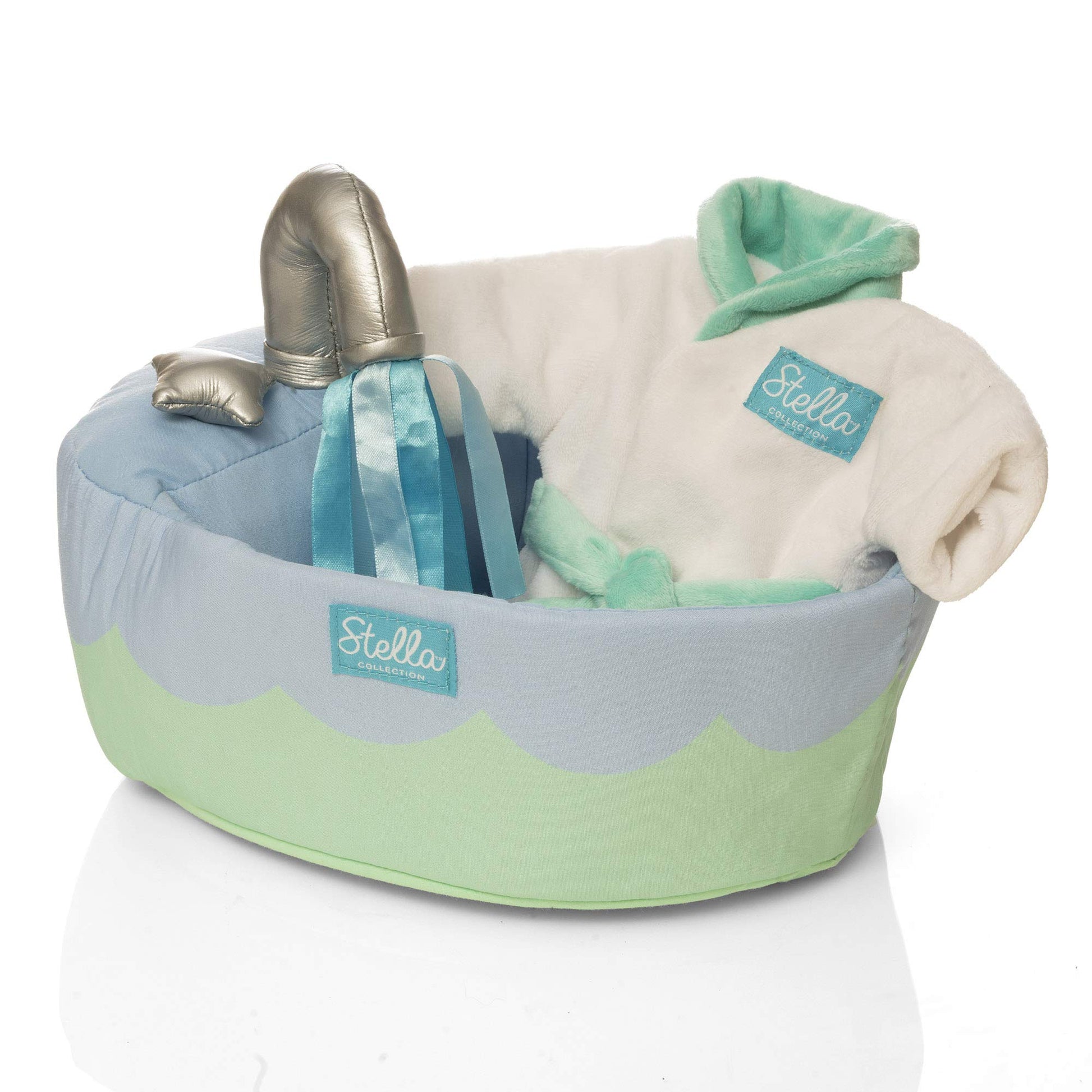 Manhattan Toy Stella Collection Soft Bath Playset with Accessories for 12" and 15" Soft Dolls