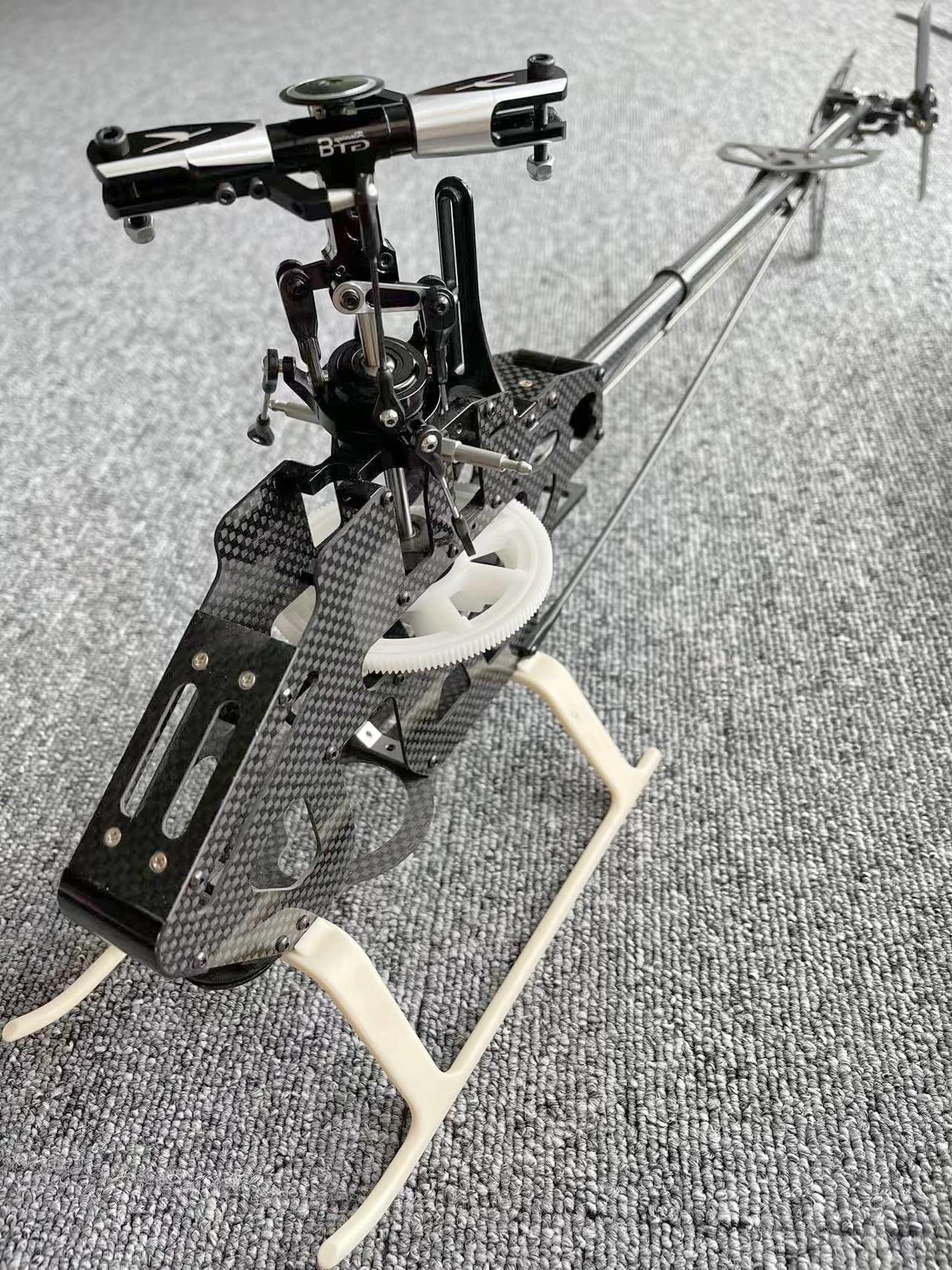 SPEED-R Remote 6CH 3D 450 Pro RC Helicopter Parts Landing Gear Frame Kit for Align Trex 450Pro Heli, Black
