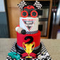 20 PCS Truck Cake Toppers Truck Cake Decorations Hot Red Ball Race Car Flame Blaze Wheel Cake Toppers for Truck Themed Birthday (Truck 1)
