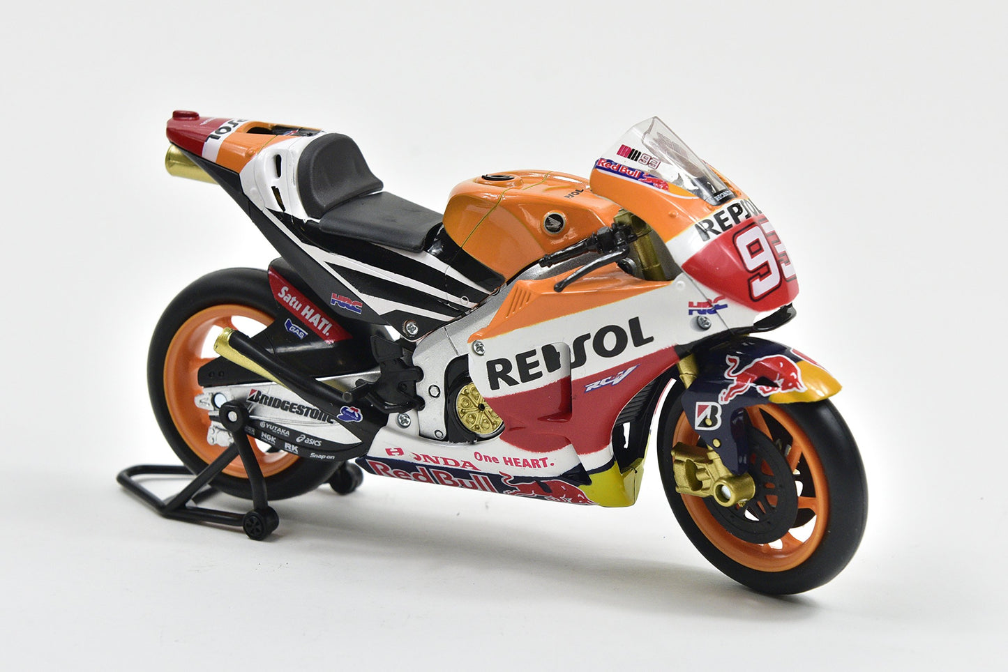 Honda RC213V Motorcycle #93 Marc Marquez Repsol Honda Team MotoGP (2015) 1/12 Diecast Model by New Ray