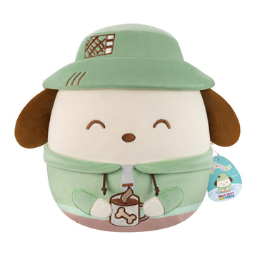 Squishmallows Original Sanrio 12in Cute Camping Pochacco - Official Jazwares Plush (Medium-Sized)
