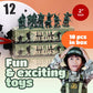 Entervending Army Men Action Figures - 2” Small Soldiers for Boys - 18 Pcs Green Army Soldier Toy Playset -Gift Ready Military Toys - Army Party Favor