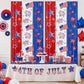 2 Pack 4th of July Foil Fringe Curtains, Red White Blue Patriotic Backdrop Streamers 3.3 x 6.6 ft, American Flag Hanging Decorations for Independence