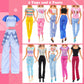 BARWA 116 Pack Doll Clothes and Accessories 5 Wedding Gown Dresses 9 Fashion Dresses Slip Dress 3 Tops 3 Pants 2 Swimsuits Bikini 16 Shoes 15 Hangers