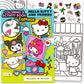 SANRIO Hello Kitty and Friends Coloring Book Jumbo Set - Bundle Activity Book Featuring My Melody, Kuromi, Keroppi, More Plus Stickers, Crayons |