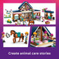 LEGO Friends Horse Stable and Riding Academy Building Toy for Girls & Boys - Pretend Play Set for Kids, Ages 7+ - W/3 Minidolls, Toy Animal Figures