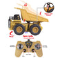 JOYIN 2 PCS Remote Control Construction Vehicle Toy Set, Friction-Powered RC Excavator & RC Dump Truck with Lights and Sounds for Imaginative Play