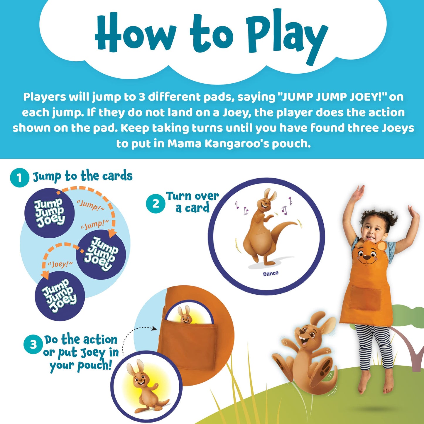 Peaceable Kingdom Jump Jump Joey First Game for Toddlers Interactive Play with Parent Ages 2+ (14194072)