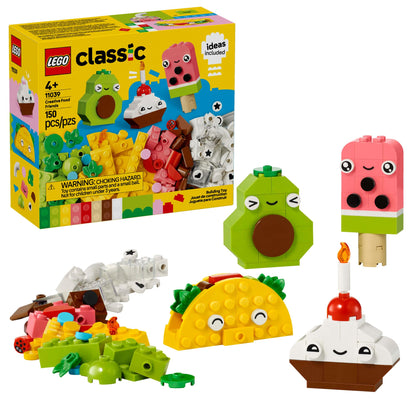 LEGO Classic Creative Food Friends Building Toy Set - Pretend Play Food for Kids, Boys and Girls, Ages 4+ - Learning and Educational Toy for Preschool