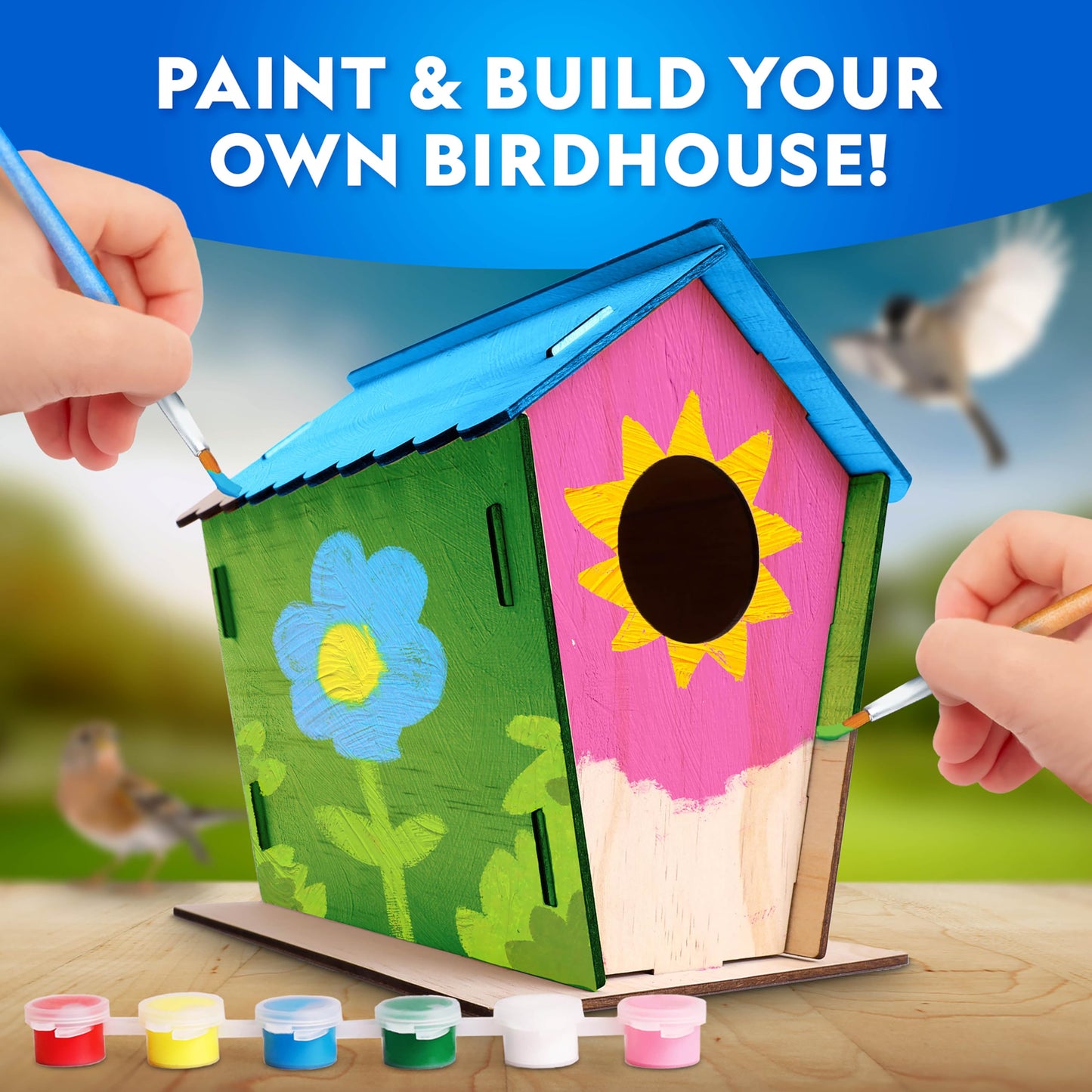 NATIONAL GEOGRAPHIC Mega Arts & Crafts Activity Kit for Kids Ages 8-12 - 3 Craft Kits to Build, Paint, Weave & Create, Rock Painting, Weaving Loom