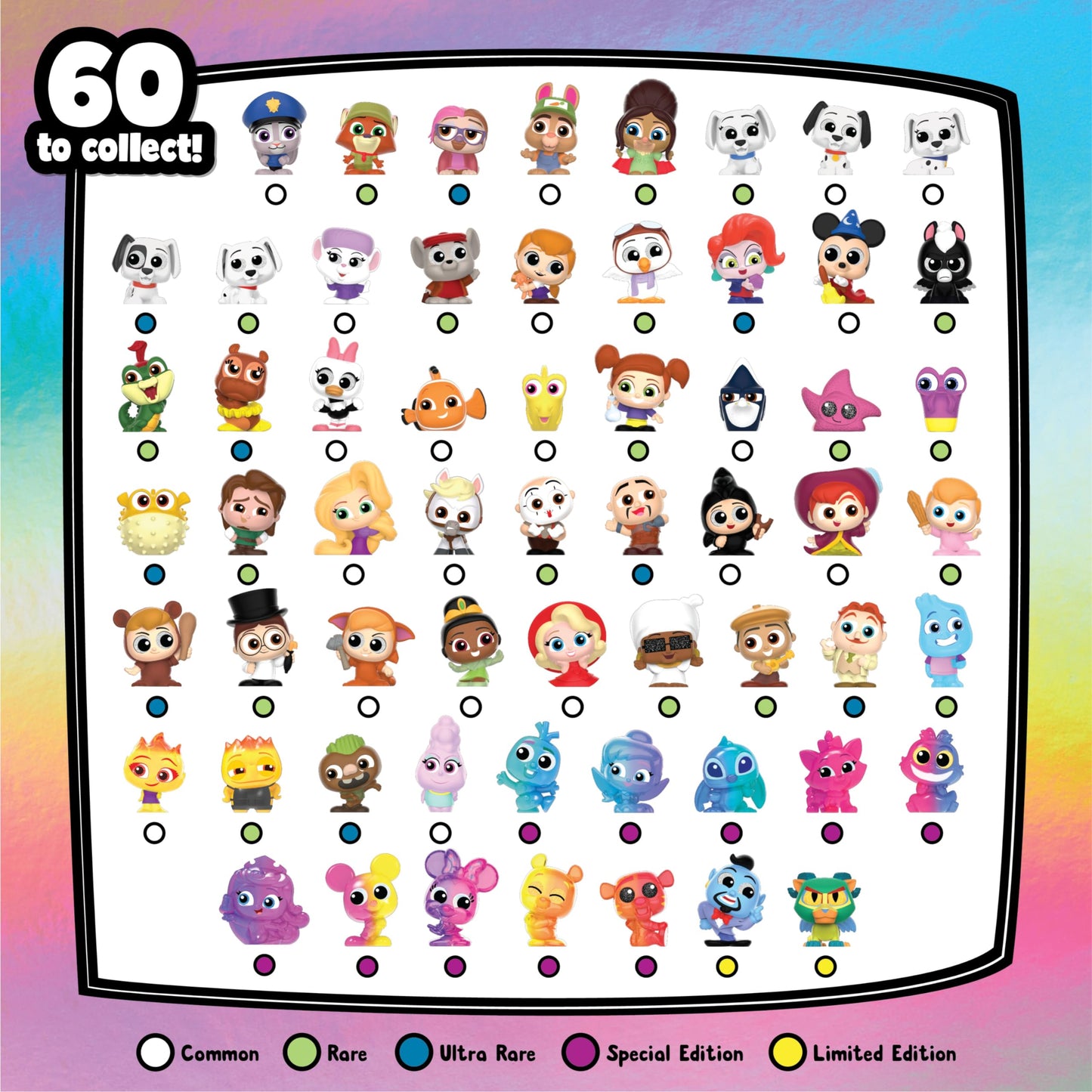 Disney Doorables Mini Peek Technicolor Takeover 2-Pack, 1.5-inch Collectible Figures, Kids Toys for Ages 5 Up by Just Play