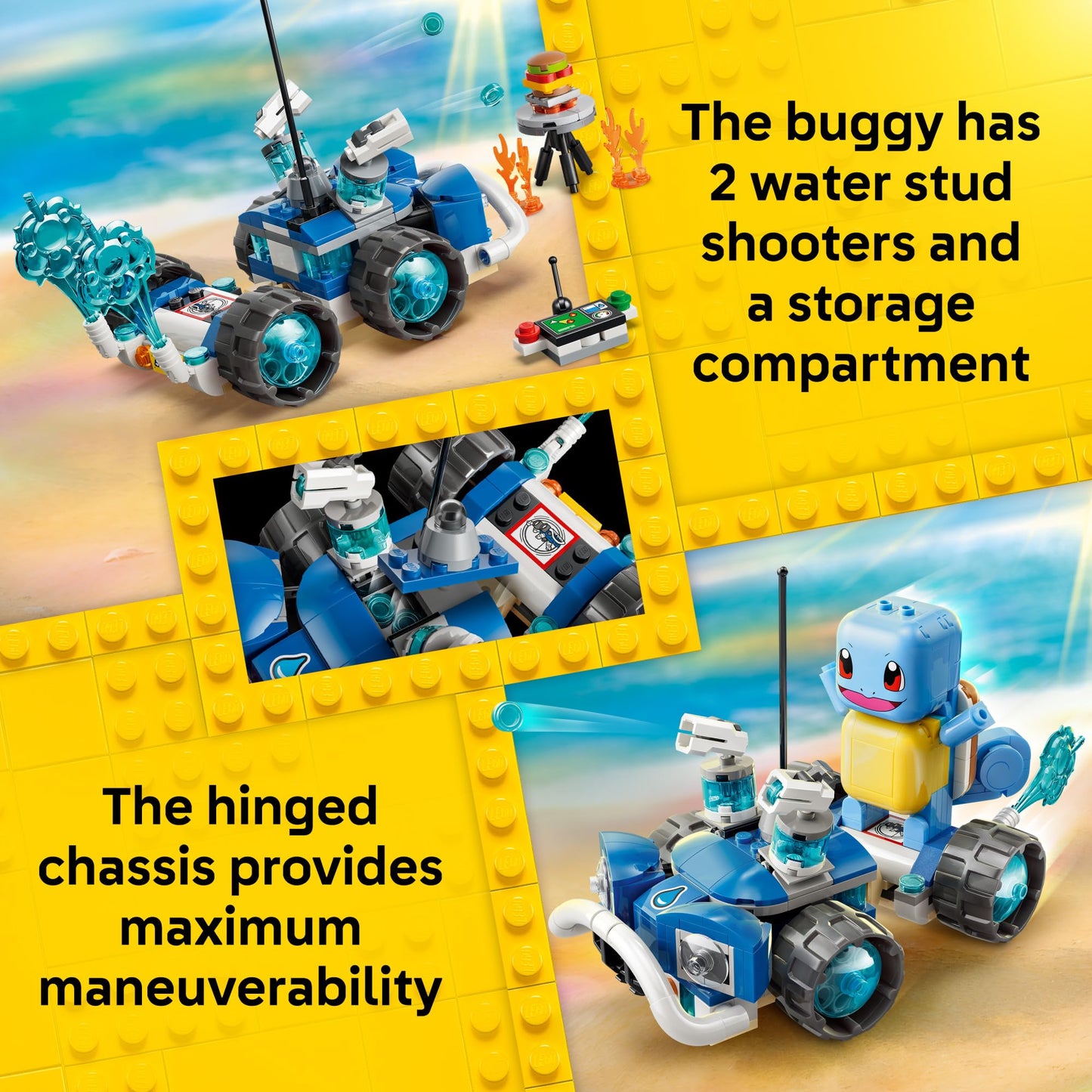 LEGO Pokémon SMART Play: Trainer's Buggy Adventure with Squirtle 72156