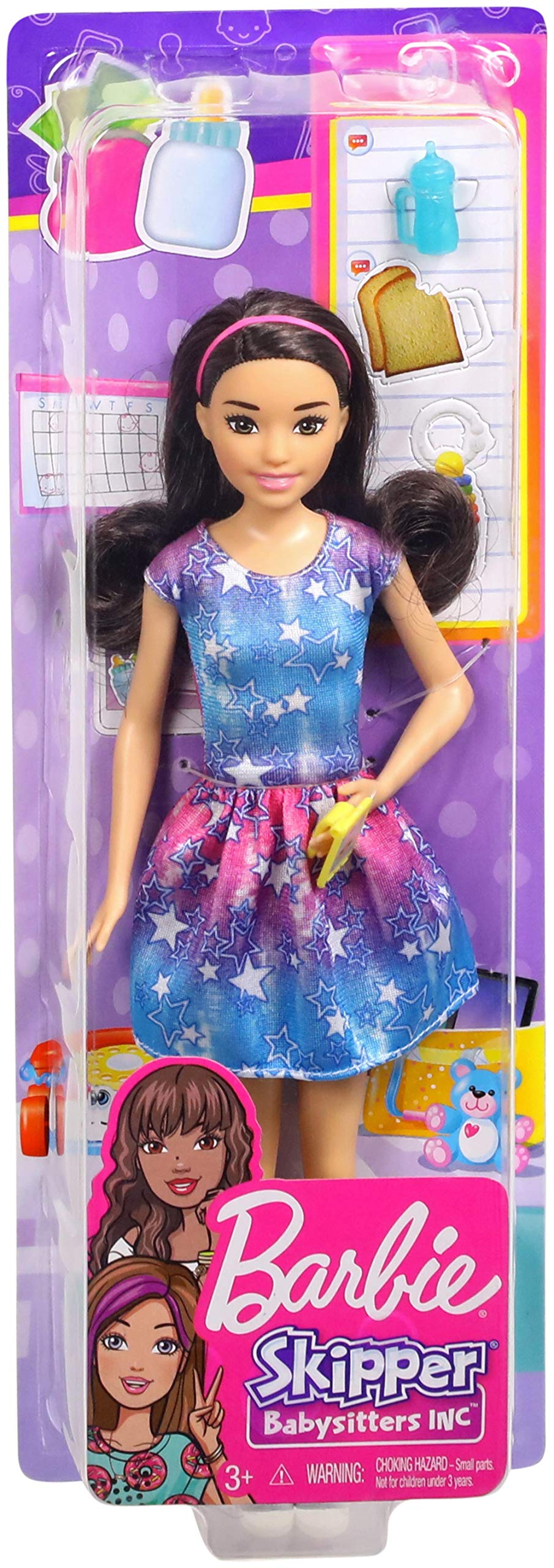 Barbie Skipper Babysitter Doll, Black Hair