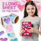 Playbees Watercolor Heart Stickers for Kids - 200 Pack of Rainbow Heart Themed Designs - Valentine’s Day Kids Educational Arts and Crafts