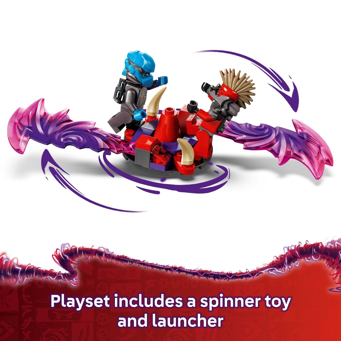 LEGO NINJAGO Dragonian Storm Village Toy Building Set - Pretend Play Playset for Kids, Boys and Girls, Ages 7+ - Spinner Toy with 6 Ninja Minifigures