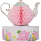 Creative Converting Floral Tea Party Centerpiece, 1 ct Multicolor, 9" x 10"