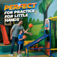 7-Inch Mini Basketballs Size 3 (3-Pack) Rubber w/ Hand Pump for Mini Hoops