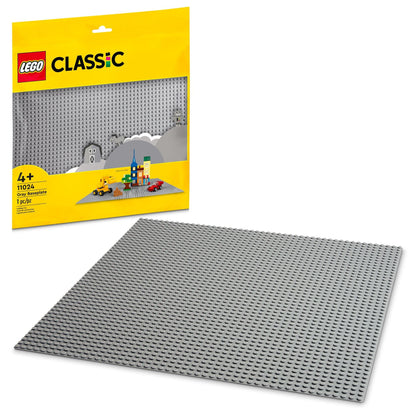 LEGO Classic Gray Baseplate Square 48x48 Stud Foundation to Build, Play, and Display Brick Creations, Great for City Streets, Castle, and Mountain