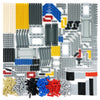 BroTex Technical Parts Pieces Sets Liftarm Beams Bricks Bulk Axles Pins Panels Frame Beams Connectors, 580 Pieces Compatible with Technic-Block MOC