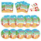 150Pcs Christmas in July Plates and Napkins - Merry Christmas Dinner Dessert Paper Plates Napkins Tableware Set for Hawaiian Beach Summer Xmas