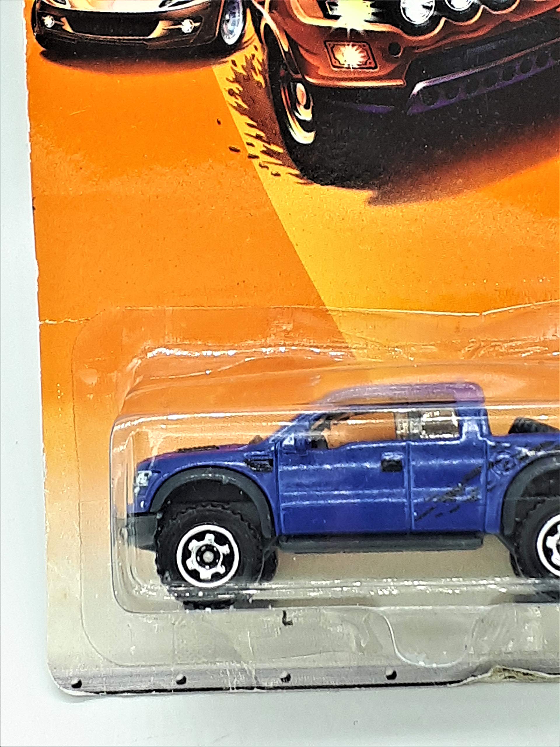 Mattel Matchbox 1:64 Scale Blue Ford F-150 SVT Raptor Truck, 2010 Desert Endurance, Kid, Children (Unisex)