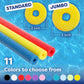 In The Swim 40-Pack, 2-Inch Diameter Standard Pool Noodles - 3 Colors (RYB)