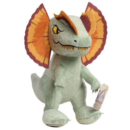 JURASSIC WORLD Dinosaurs Plush Dilophosaurus Stuffed Animals, Kids Toys for Ages 3 Up by Just Play