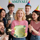 AMZVALU Corona Para Pastel, Crown Cake Topper, Crown Happy Birthday Cake Toppers Balls Candles Butterflies Cake Decorations, Birthday Crown for Women
