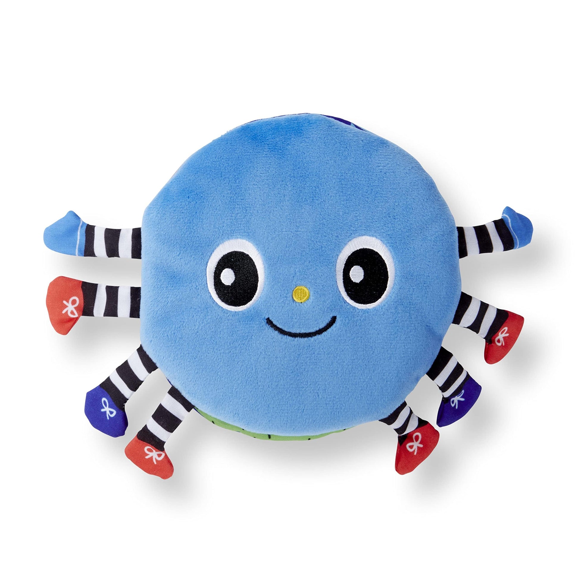 Melissa & Doug K's Kids Itsy-Bitsy Spider 8-Page Soft Activity Book for Babies and Toddlers - Cloth Baby Book And Sensory Toy With Textures To Grasp