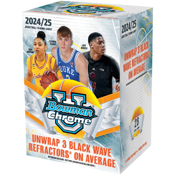 2024/25 Bowman University Chrome Basketball Factory Sealed Value Box - College Team Sets