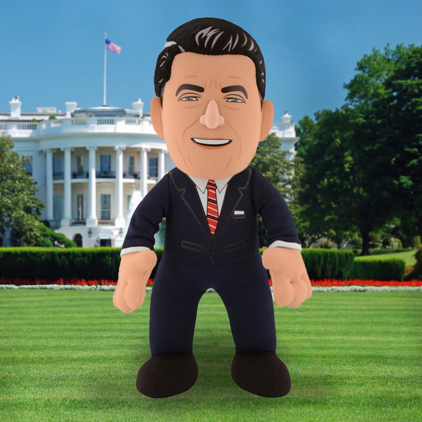 Bleacher Creatures Ronald Reagan 10" Plush Figure- A POTUS For Play or Display