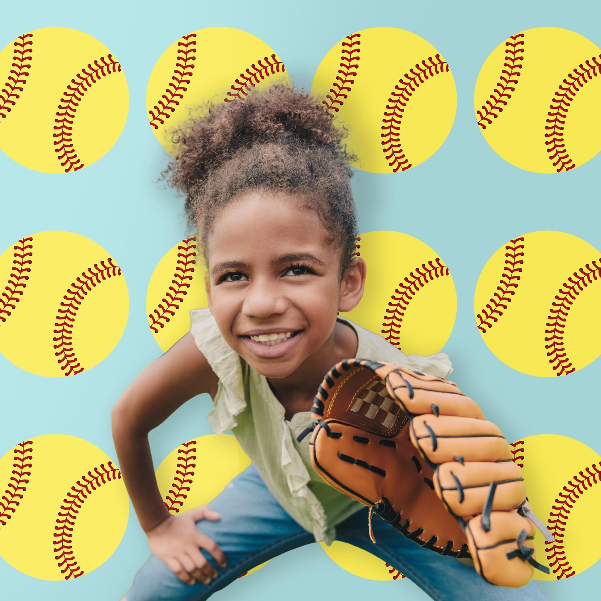 Big Dot of Happiness Grand Slam - Fastpitch Softball - Decorations DIY Baby Shower or Birthday Large Party Essentials - Set of 20