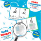 Whiz Kids Math Club Multiplication Flashcards - Jumbo 6"x4" Colorful Flash Cards with Visual Pictures and Multiplication Properties - Educational Math