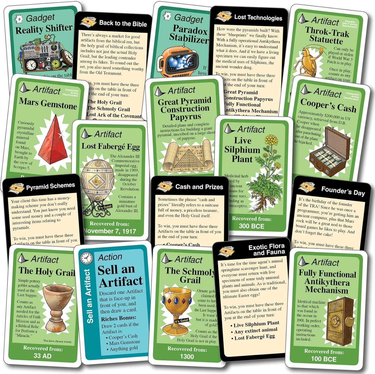 Looney Labs Chrononauts Missing Artifacts Expansion Pack - Discover Long-Lost Artifacts