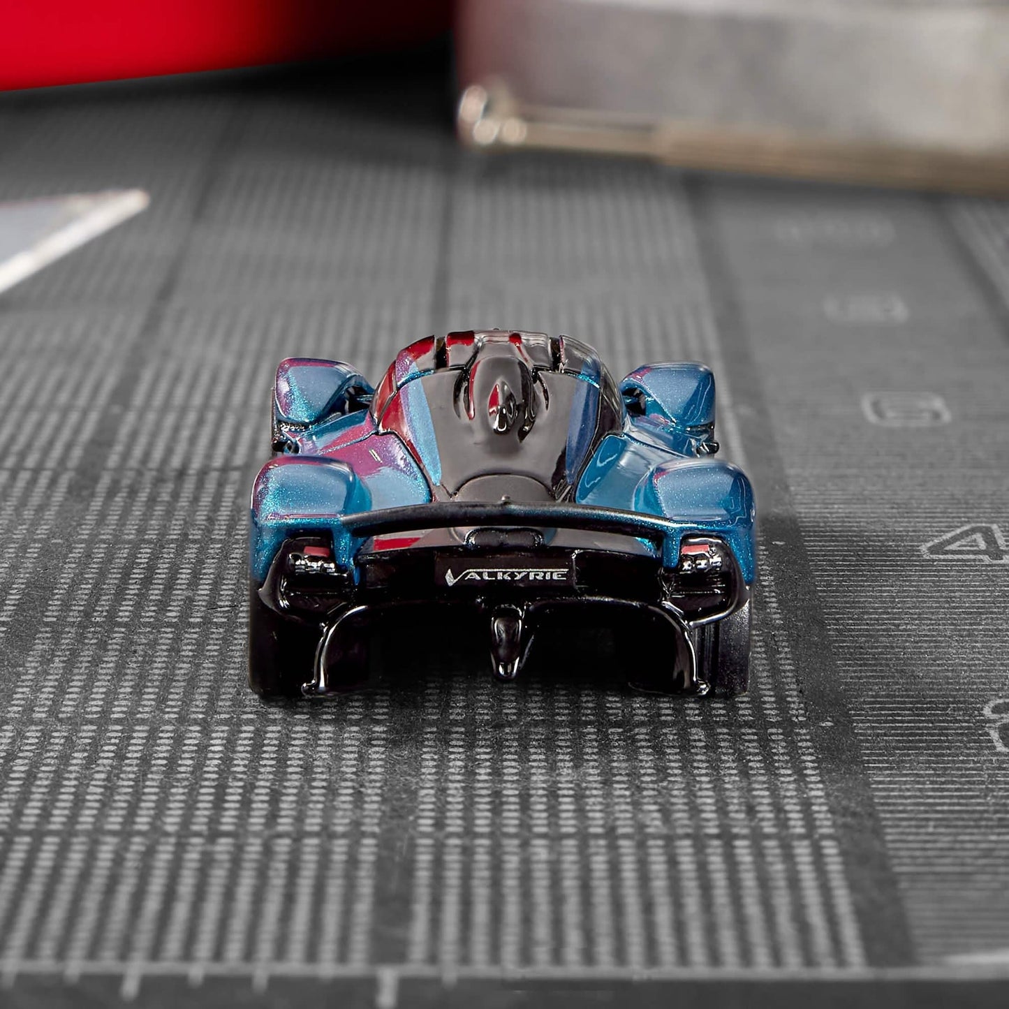 Hot Wheels Elite 64 Aston Martin Valkyrie - Premium Die-Cast Car with Opening Gull-Wing Doors, Real Riders Rubber Tires, Metal Body & Chassis
