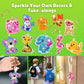 ROOCHKD Fun Shake Glitter Crafts Kit for Kids, DIY Arts and Crafts Art Supplies Class Mess-Free Activity Creative Crafting Travel Toy, Birthday Gifts