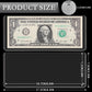 25PCS Clear Banknote Holders - Top-Load Hard Bill Currency PVC Holders 6.6"x2.8" Sleeves Display Holder for Paper Money Dollar Bill Collection