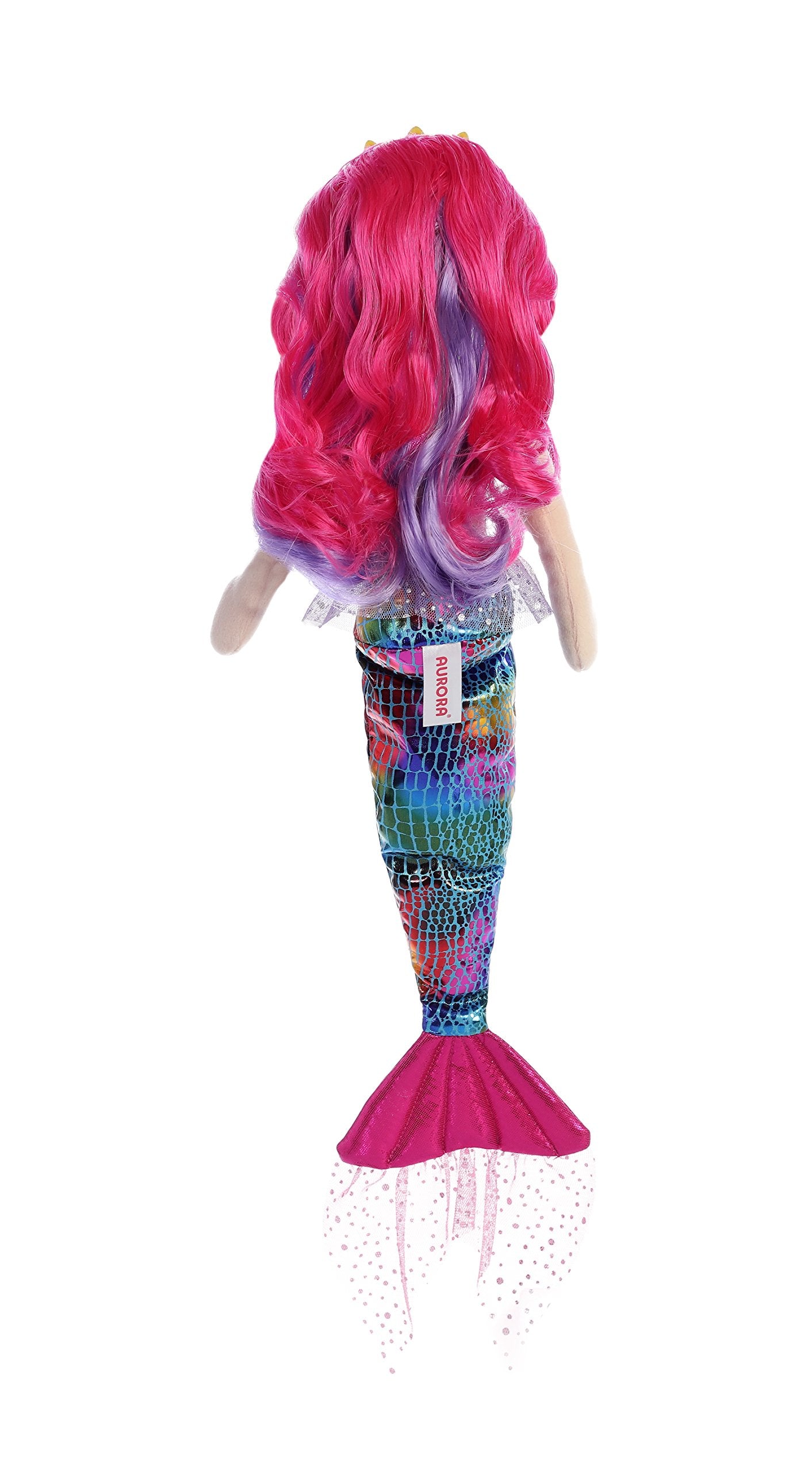 Aurora® Enchanting Sea Sparkles™ Rainbow Fuchsia™ Stuffed Doll - Imaginative Play with Magical Companions - Perfect for Kid's Birthdays