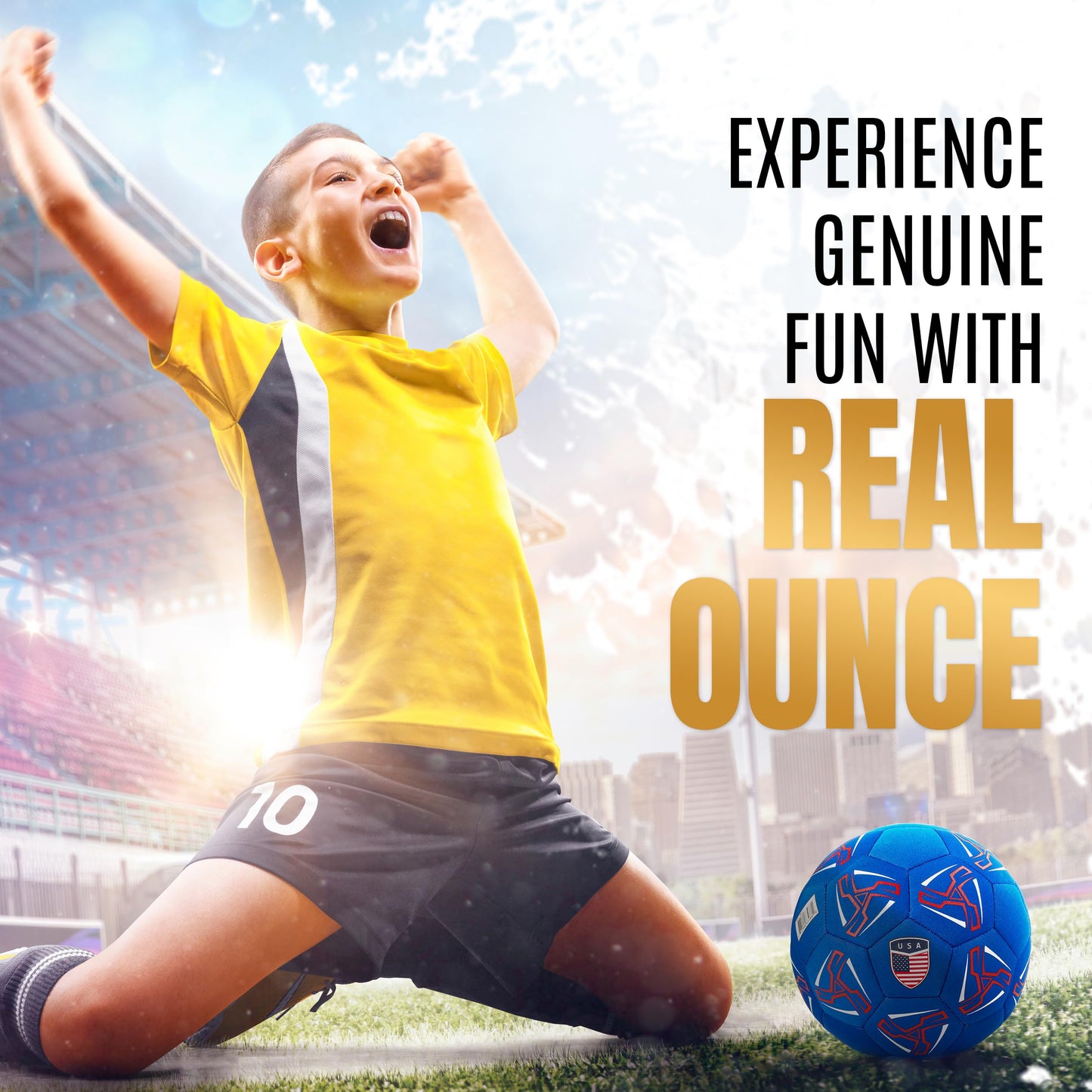 Western Star House Soccer Ball - Soft Indoor Size 4 - Soccer Ball for Girls (Ages 3+), Boys (Ages 3+) & Adults - Bring Soccer Practice Home - Gifts
