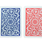 Copag 1546 Design 100% Plastic Playing Cards, Poker Size (Standard) Red/Blue (Jumbo Index, 1 Set)