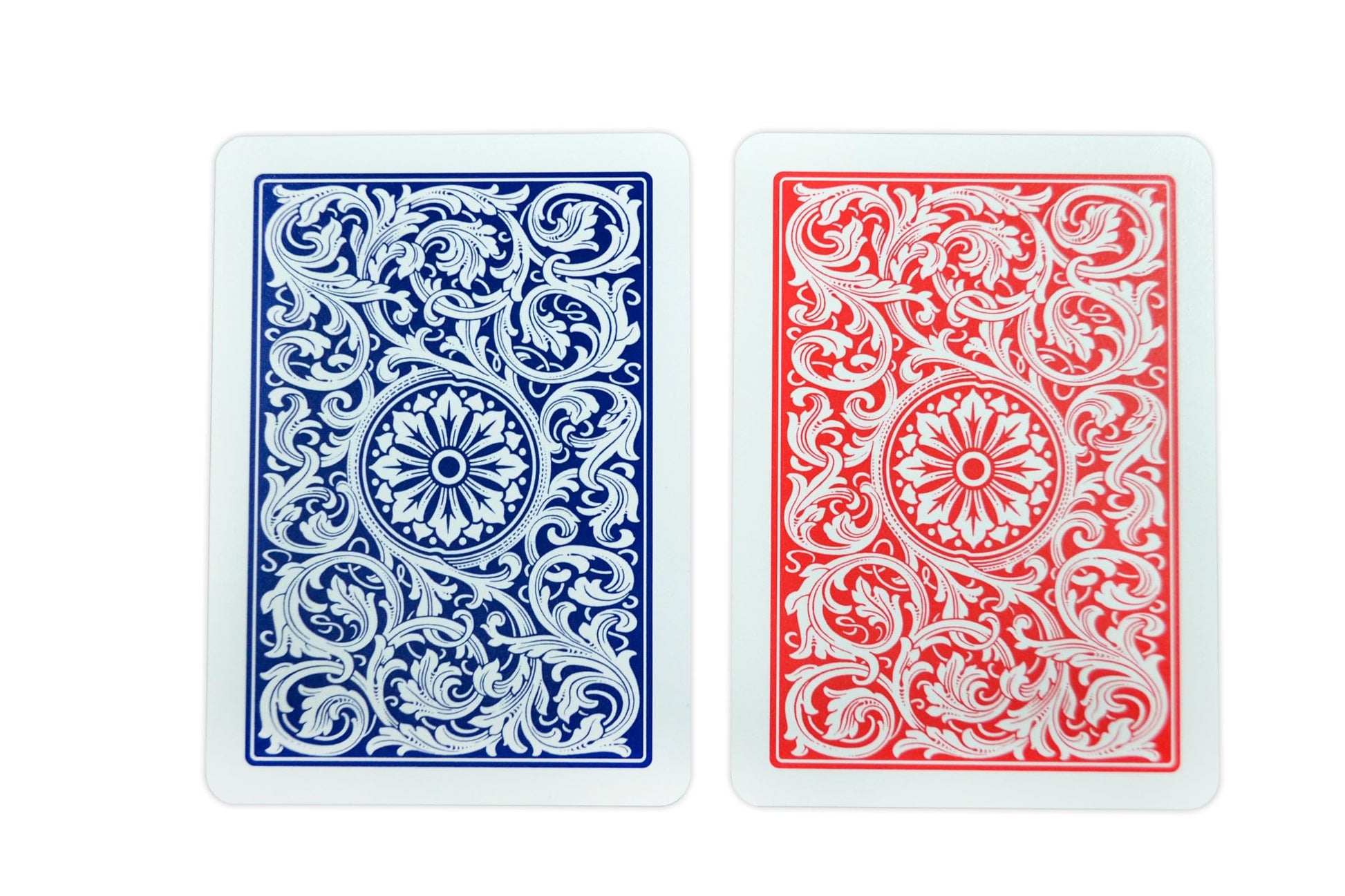 Copag 1546 Design 100% Plastic Playing Cards, Poker Size (Standard) Red/Blue (Jumbo Index, 1 Set)