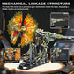 OrbBlaster Mechanical Dilophosaurus Building Set, Technic Dinosaur Model with Manual Linkage & LED Eyes, Steampunk Robot Collectible, Creative STEM