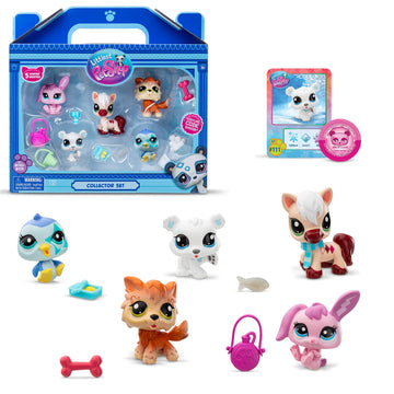 Littlest Pet Shop - Winter Besties Collector Set - LPS Gen 7, Authentic Mystery Figures, Surprise Collectible Kidult Toy, Girls, Boys, Kids, Tweens