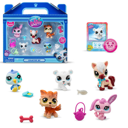 Littlest Pet Shop - Winter Besties Collector Set - LPS Gen 7, Authentic Mystery Figures, Surprise Collectible Kidult Toy, Girls, Boys, Kids, Tweens