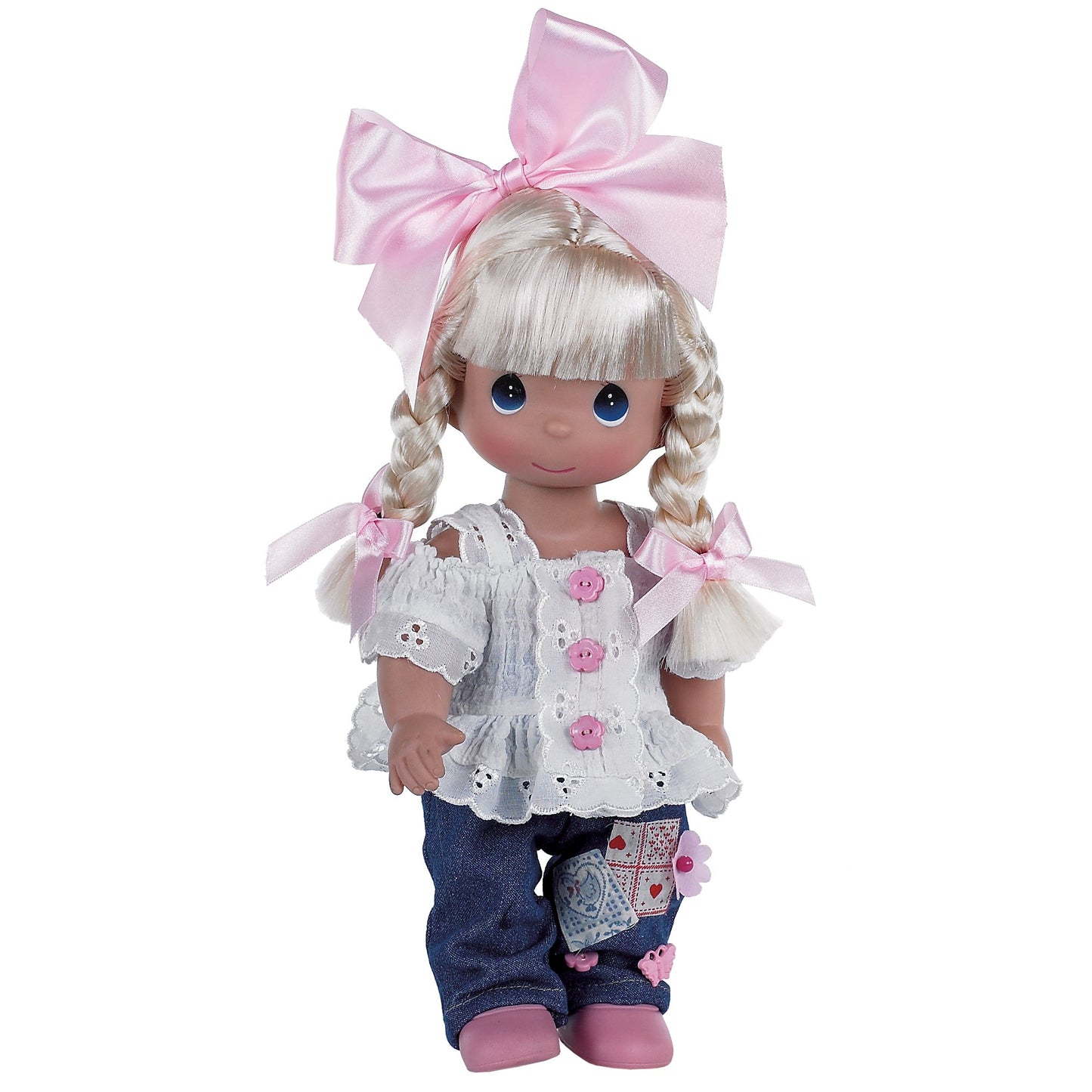 The Doll Maker Precious Moments Dolls, Linda Rick, Cute as a Button, 12 inch Doll